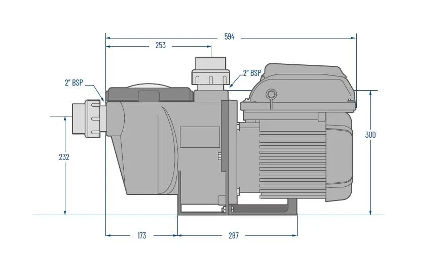 Pompe de piscine à débit variable Pentair WhisperFlo VS2