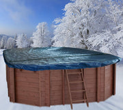 Winterzeil met Maas voor voor houten zwembad ovaal 640 cm x 400 cm - Azzura Pool