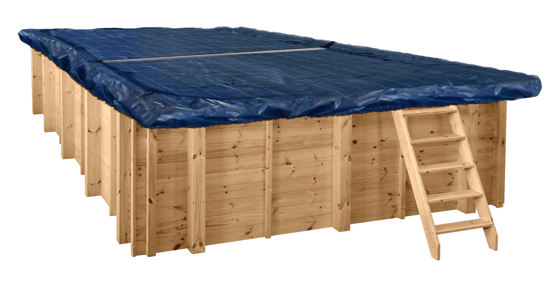Winterzeil zonder Maas voor voor houten zwembad 600 cm x 300 cm - Azzura Pool