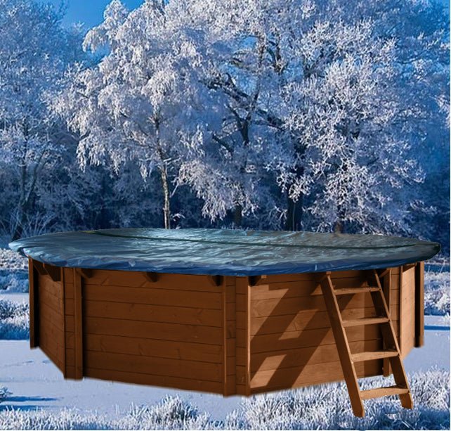 Winterzeil zonder Maas voor voor houten zwembad Ø 355 cm ( 8-hoek) - Azzura Pool