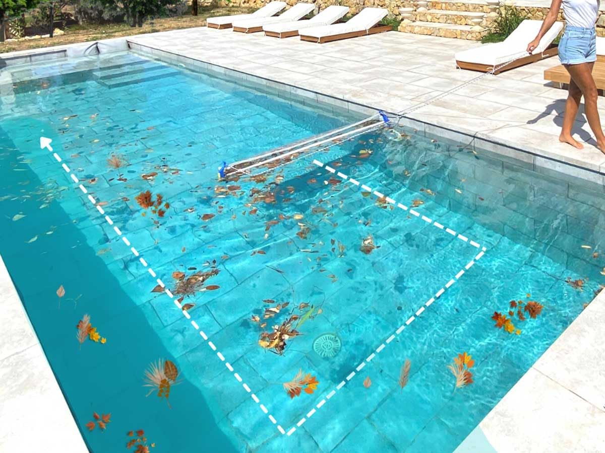 XL bladschep blauw - Azzura Pool