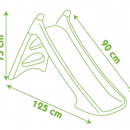 Toboggan Smoby XS - 125 x 50 x 75 cm - Rouge/Vert