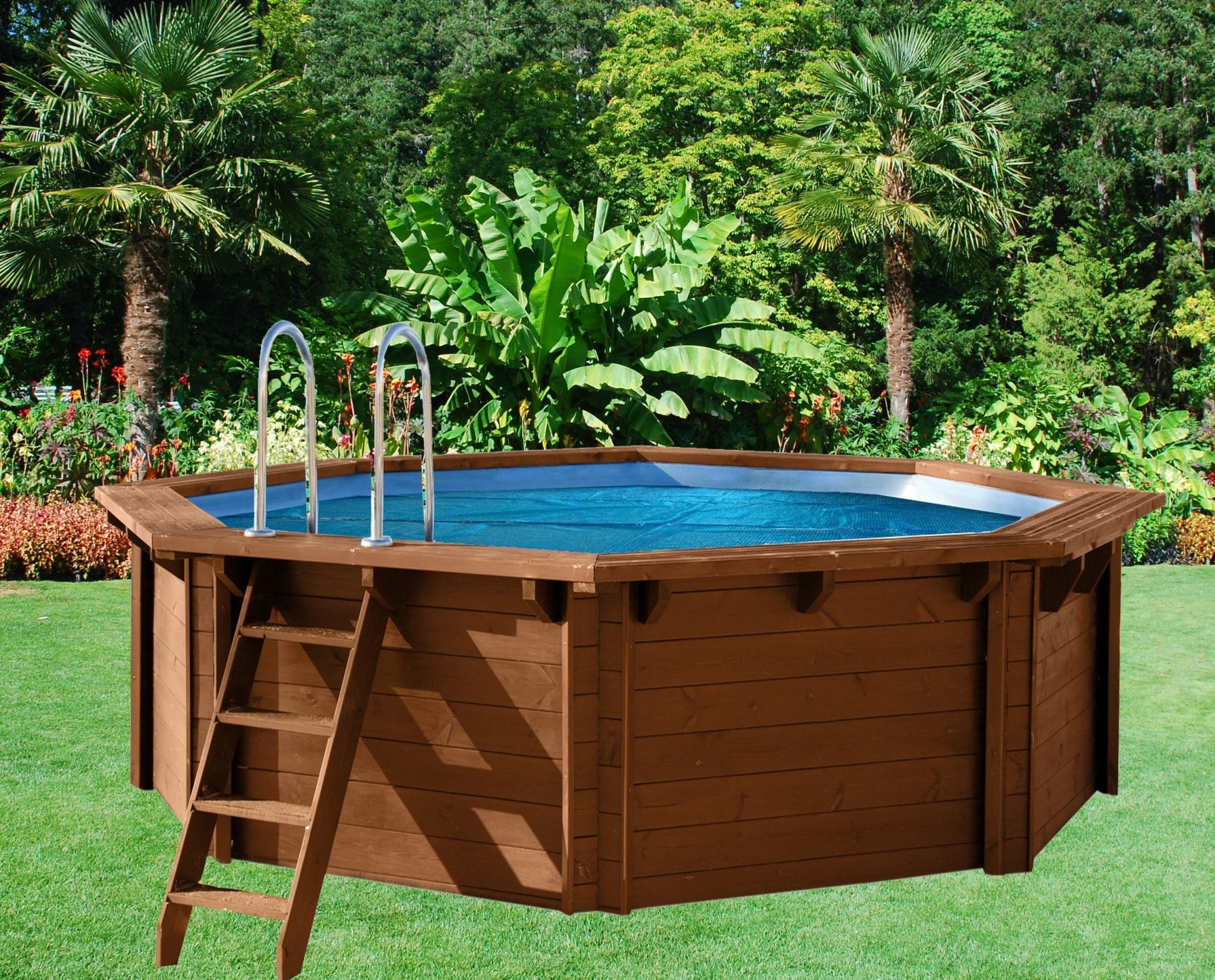 Zomerafdekking voor 8-hoekig zwembad Ø 355 cm - Azzura Pool