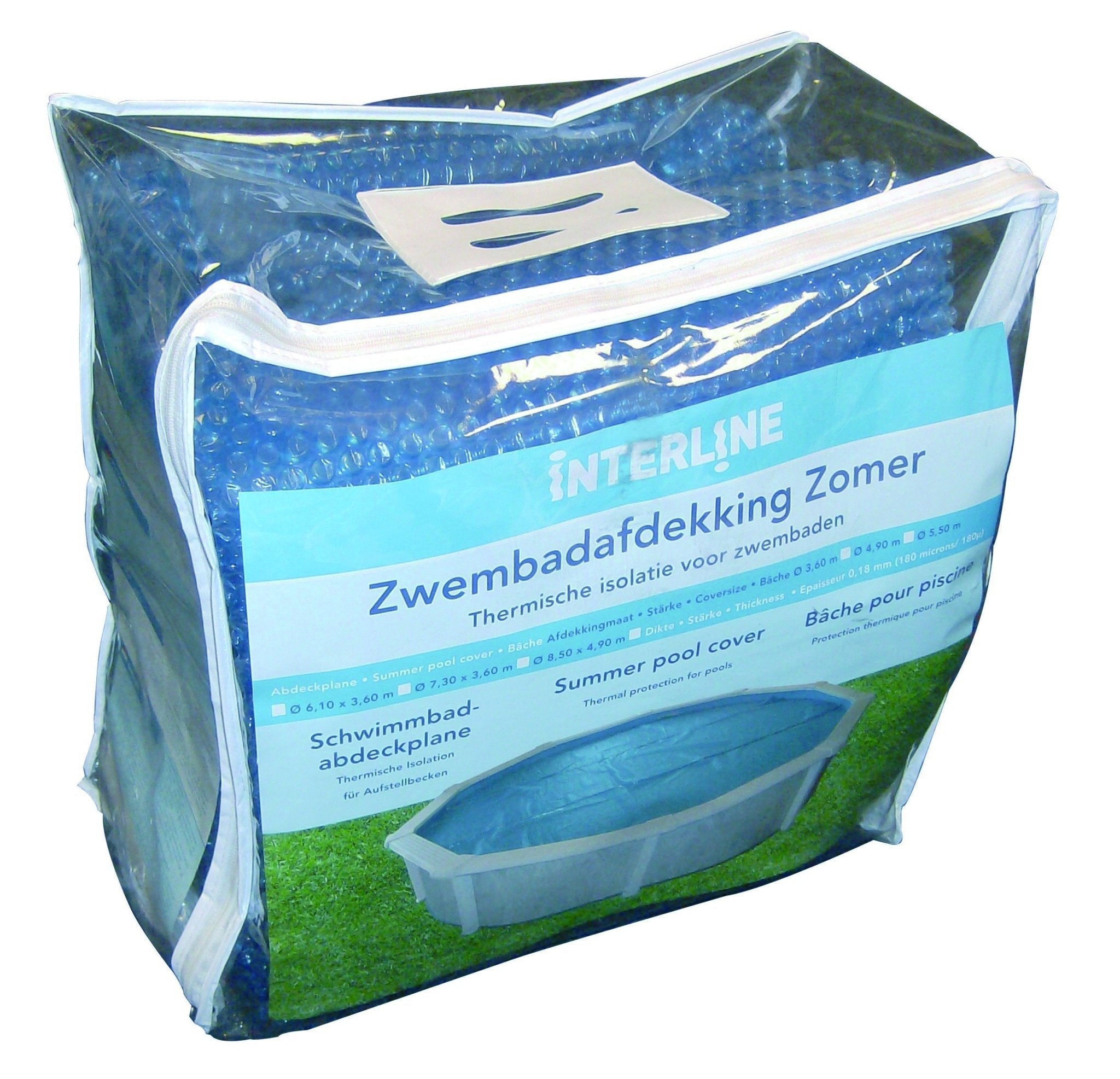 Zomerafdekking voor ovaal zwembad 850 cm x 490 cm - Azzura Pool