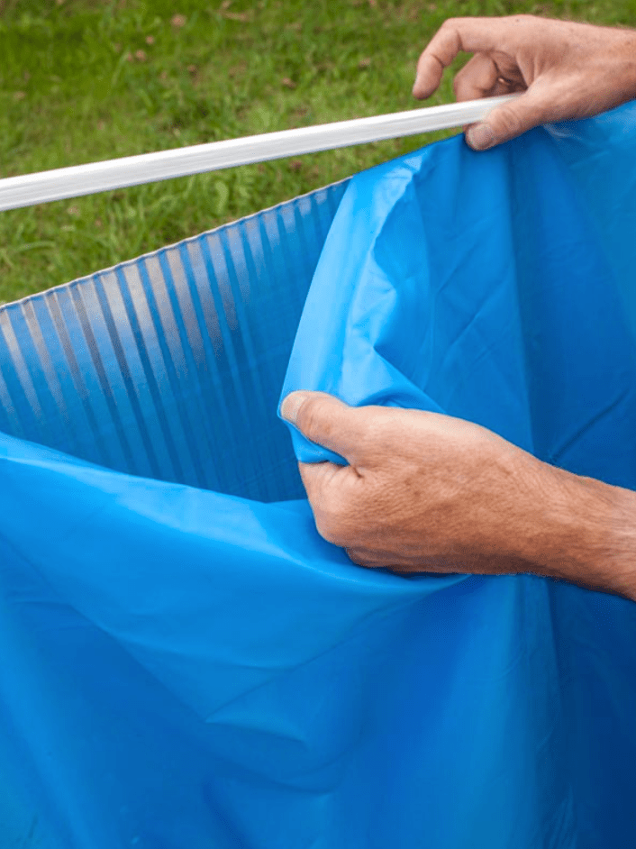 Zwembadliner 500 x 300 x 120 cm - Blauw - 40/100 - Azzura Pool