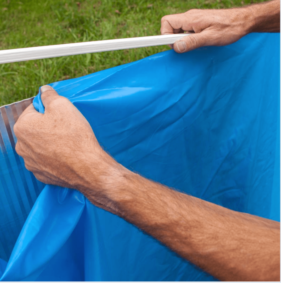 Zwembadliner 500 x 300 x 120 cm - Blauw - 40/100 - Azzura Pool