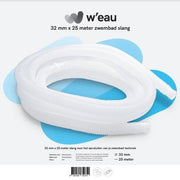 Zwembadslang wit 32 mm - 25 meter - Azzura Pool
