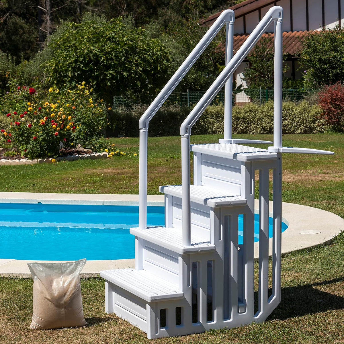 Zwembadtrap Polyethyleen - 4 treden - Azzura Pool