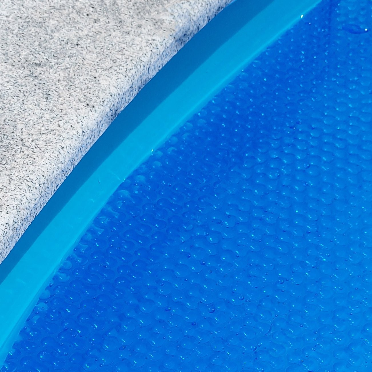 Zwembadzeil noppenfolie Donkerblauw voor rond zwembad Ø 360 cm - Azzura Pool