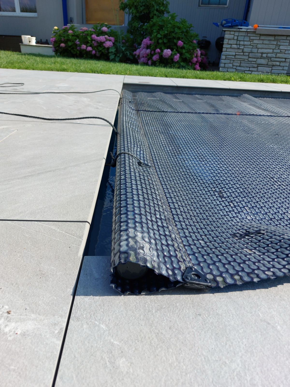 Zwembadzeil noppenfolie Nacht Blauw voor Rechthoek zwembad 900 cm x 400 cm - Azzura Pool