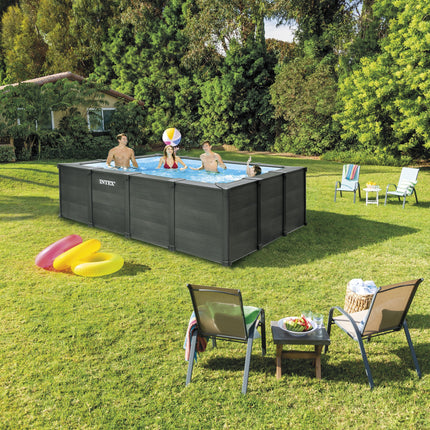 Intex Graphite Panel Pool 400 cm x 300 cm x 124 cm