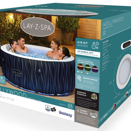 Lay-Z Spa Hollywood Airjet aufblasbares Spa – 6 Personen