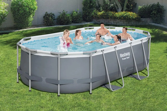 Piscine ovale Bestway Power Steel 427 cm x 250 cm x 100 cm