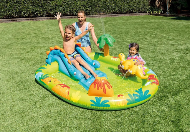 Intex Little Dino zwembad speelcentrum - 191cm x 152cm x 58cm