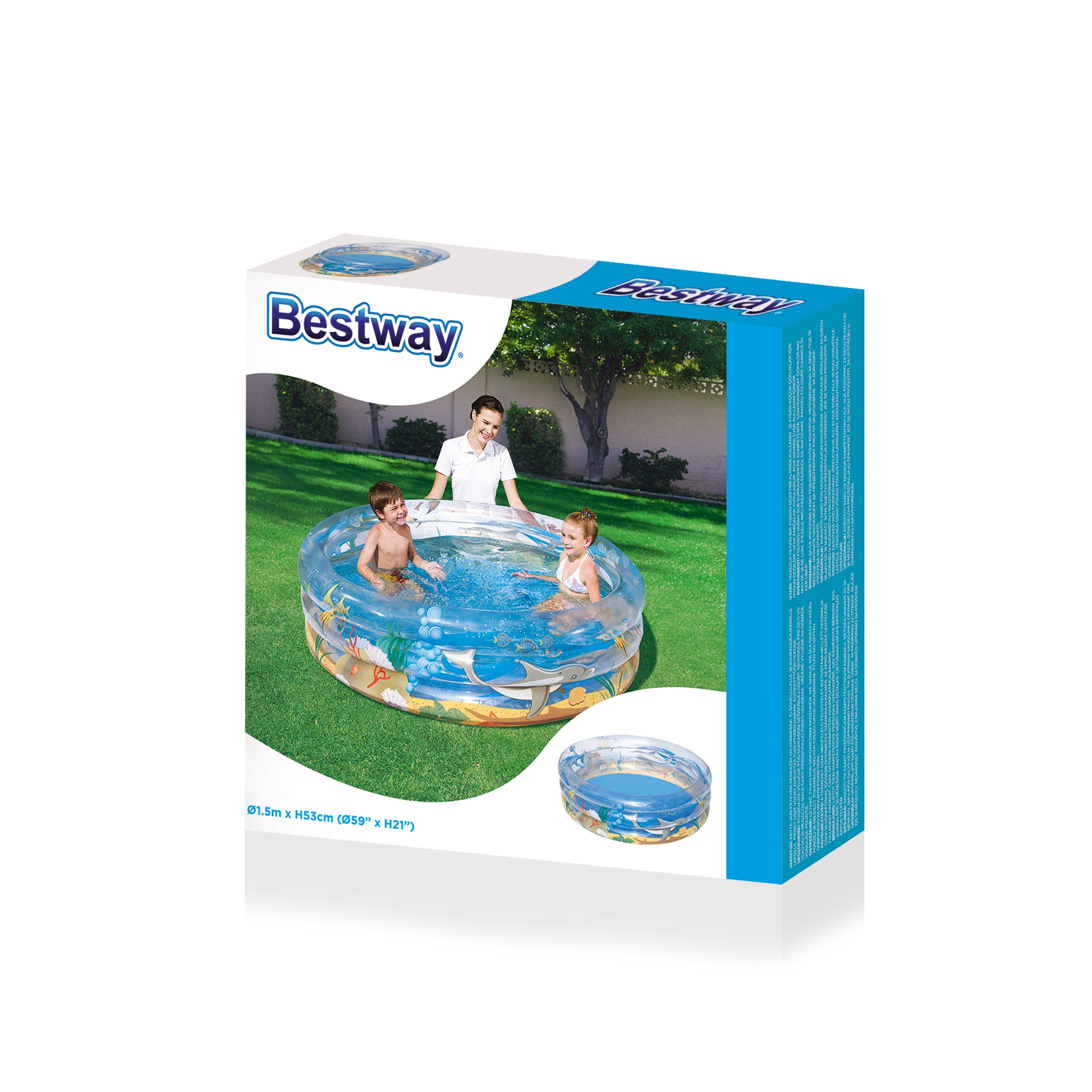 Bestway Kinderbecken Sea Life, 150 cm x 53 cm
