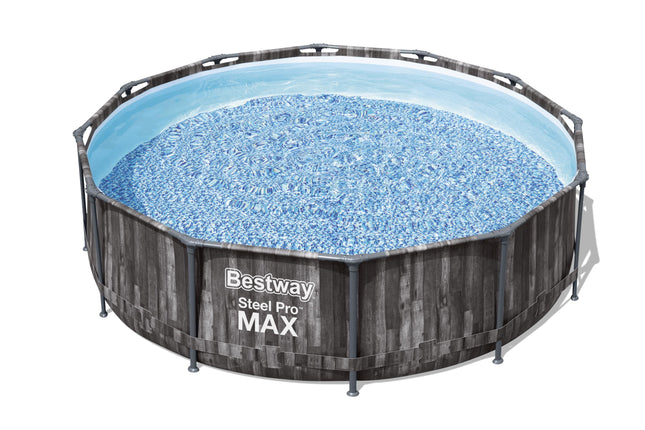 Bestway acier pro max Ø366cm x 100cm (Bois)