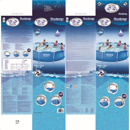Bestway Steel Pro zwembad Ø366cm x 76cm