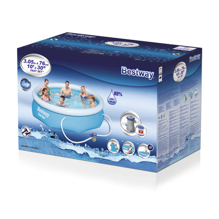 Bestway Fast Zwembad met Pomp 305cm x 76cm