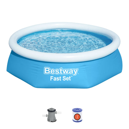 Bestway Fast Set zwembad  Ø244cm x 61cm + filterpomp
