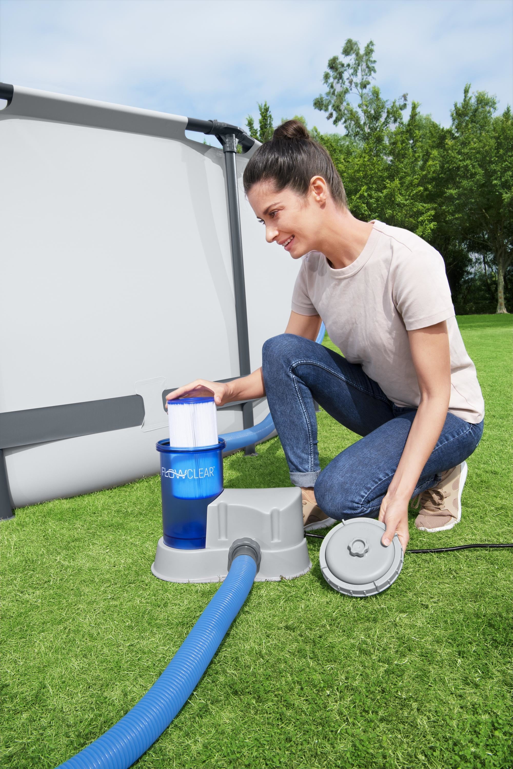 Pompe à filtre Bestway Flowclear transparente 5678 litres/heure
