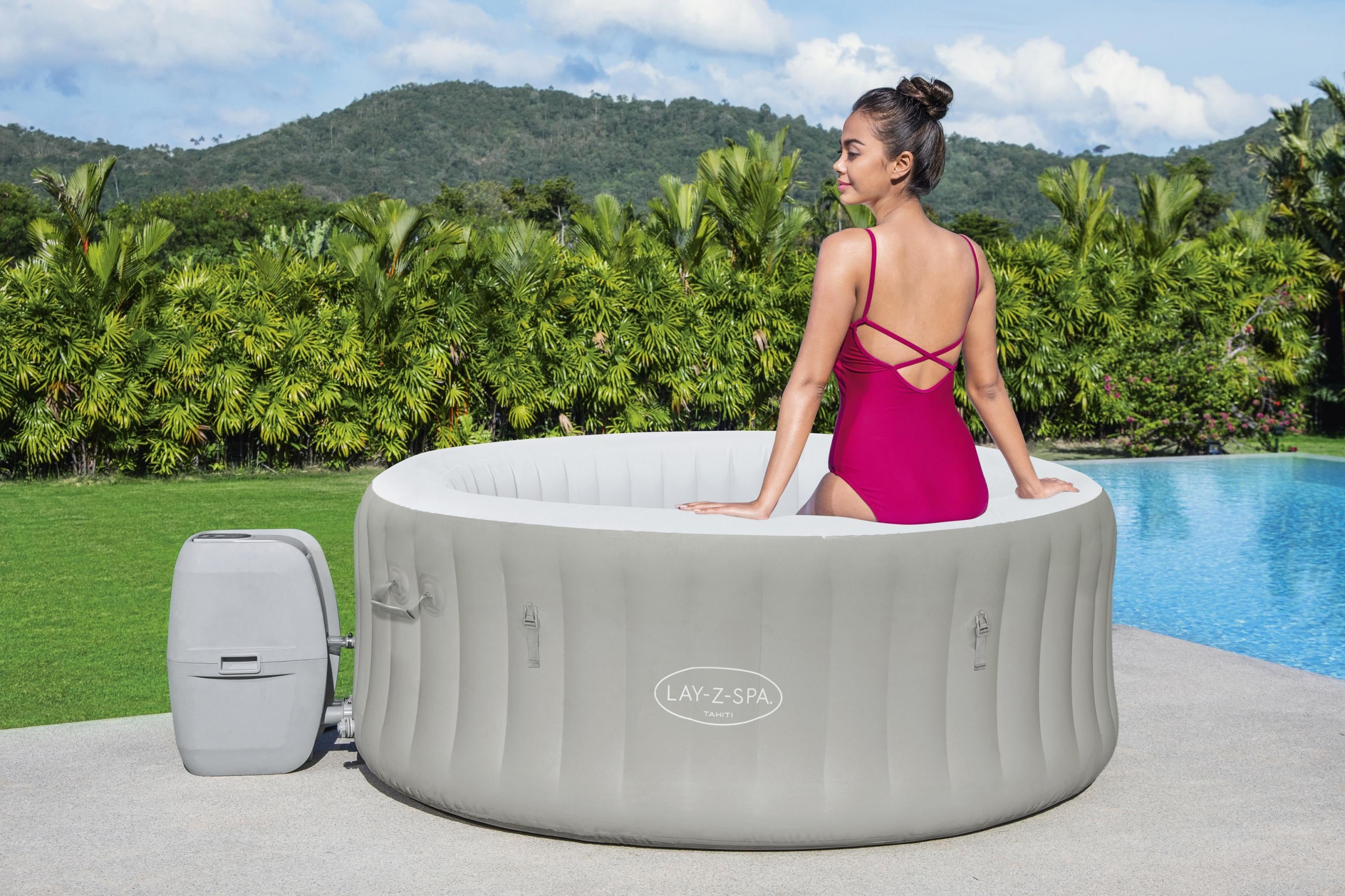 Lay-Z-Spa Tahiti AirJet, spa hinchable para 4 personas