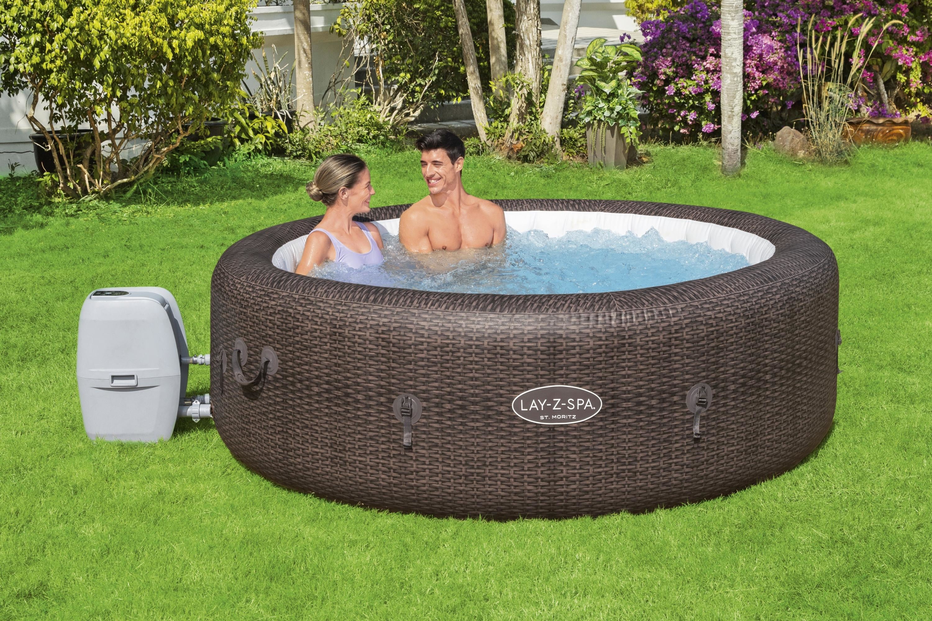 Lay-Z Spa St. Moritz Airjet aufblasbares Spa, 7 Personen