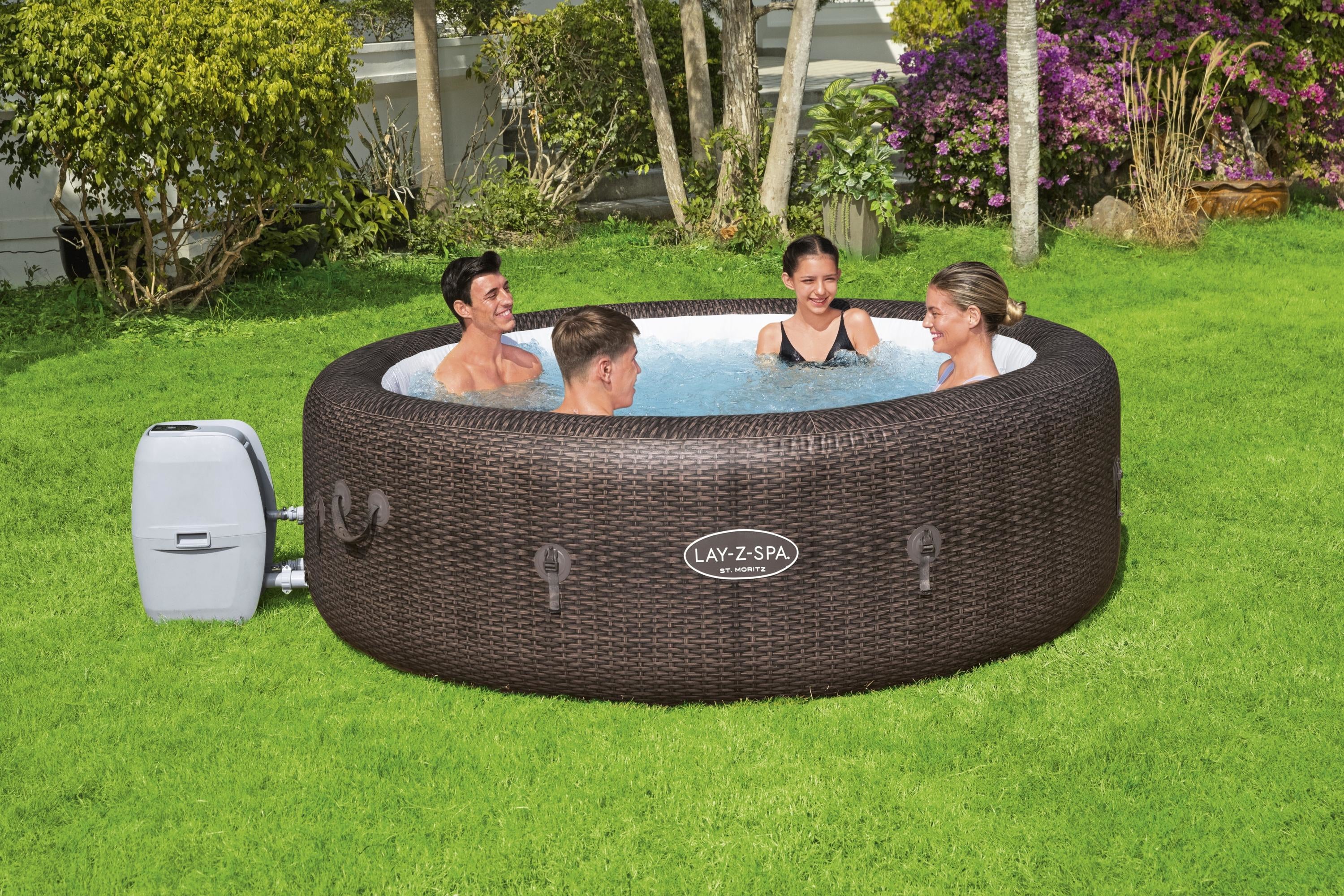 Lay-Z Spa St. Moritz Airjet aufblasbares Spa, 7 Personen