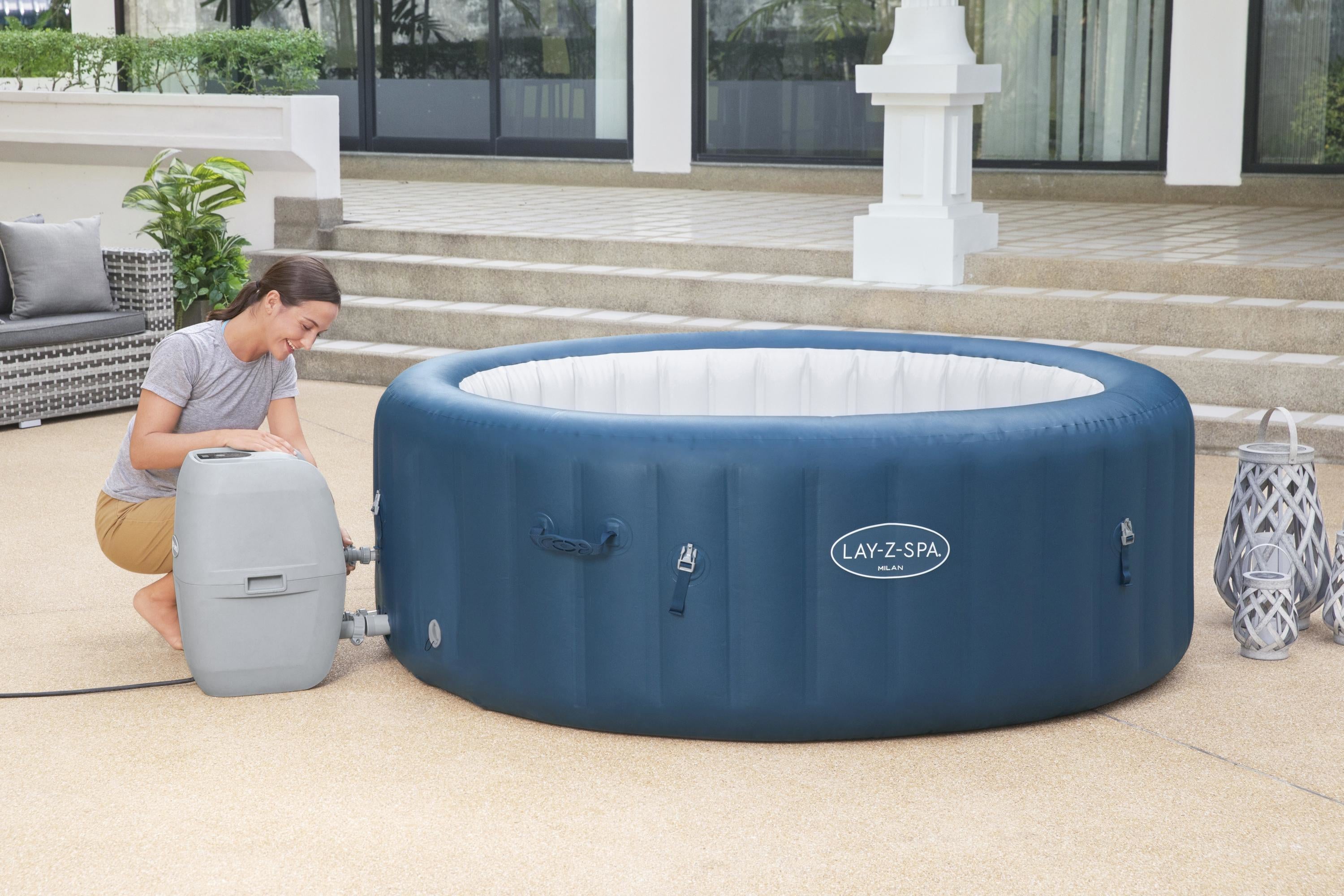 Lay-Z Spa Milan AirJet Plus opblaasbare spa - 6 persoons