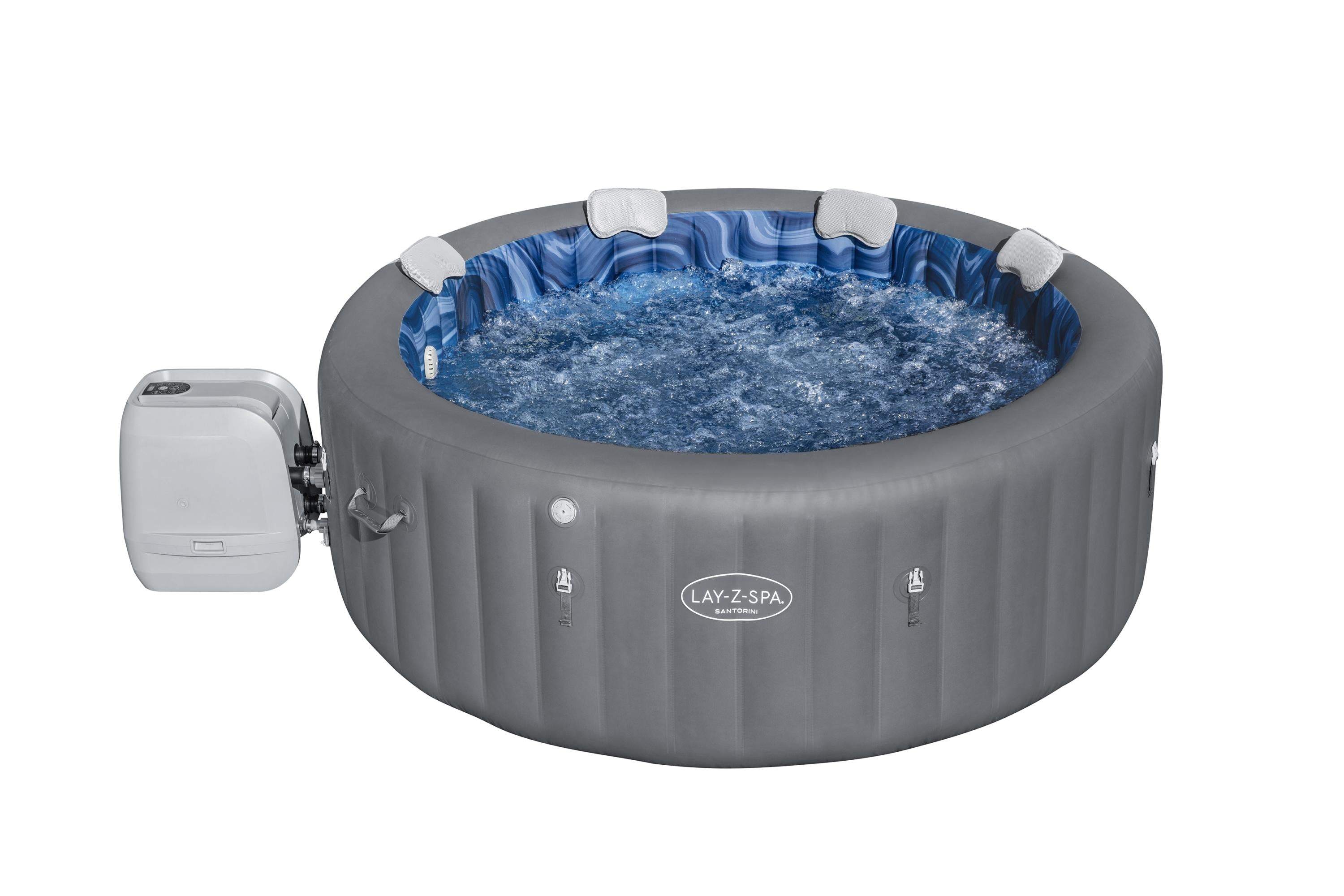 Lay-Z Spa Santorini HydroJet Pro opblaasbare spa - 7 persoons
