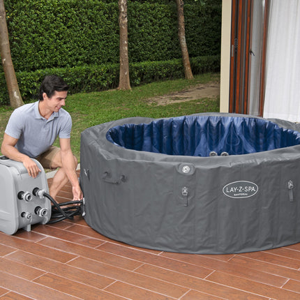 Lay-Z Spa Santorini HydroJet Pro aufblasbares Spa – 7 Personen