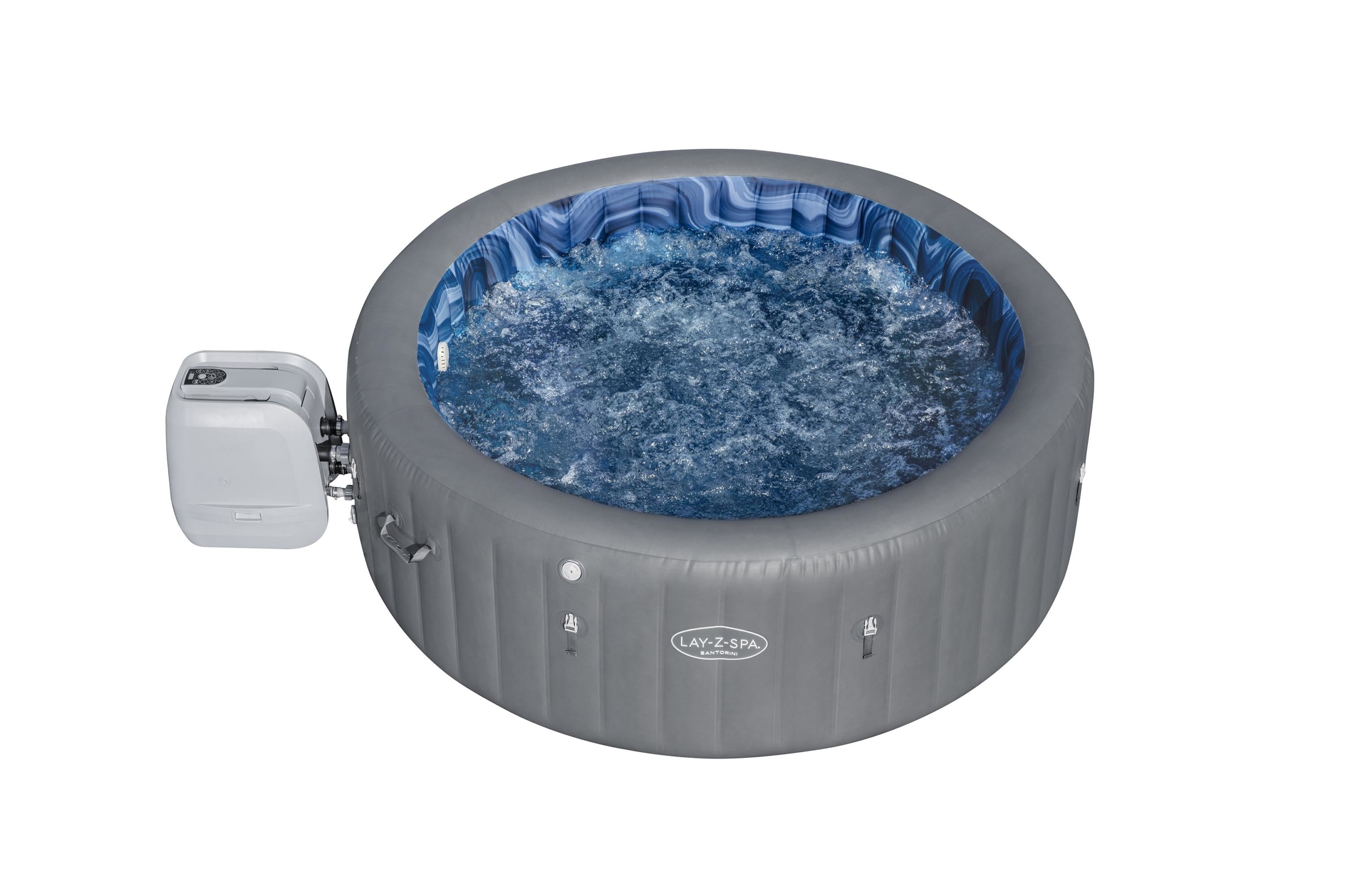 Lay-Z Spa Santorini HydroJet Pro opblaasbare spa - 7 persoons