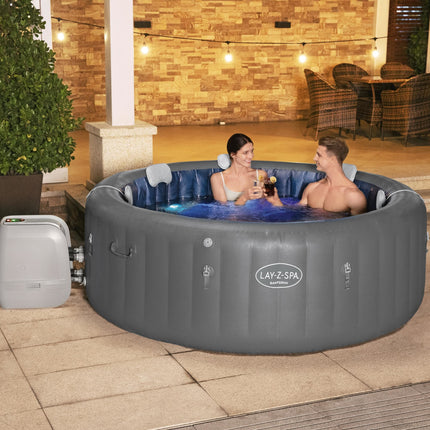 Lay-Z Spa Santorini HydroJet Pro aufblasbares Spa – 7 Personen