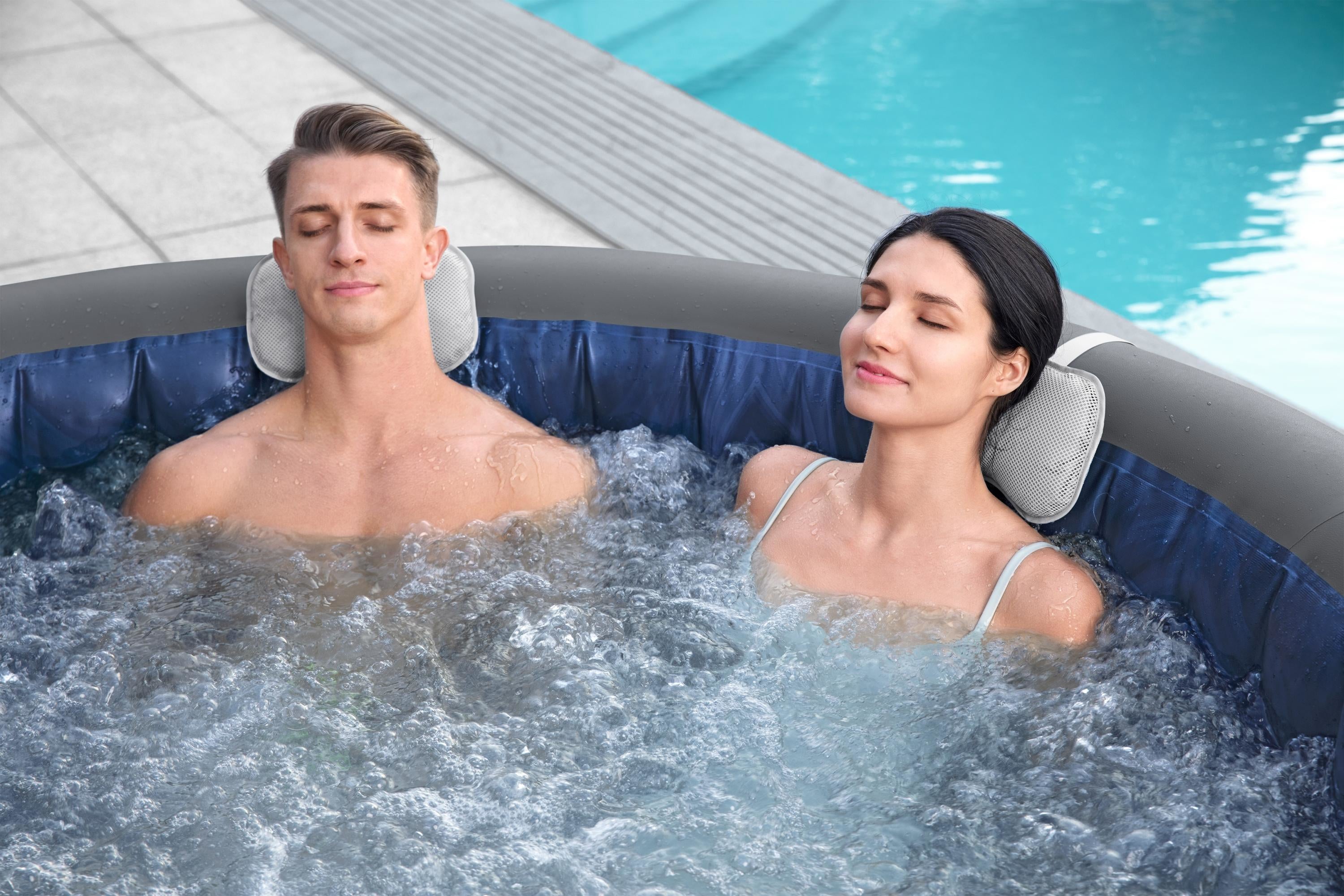 Lay-Z Spa Santorini HydroJet Pro opblaasbare spa - 7 persoons
