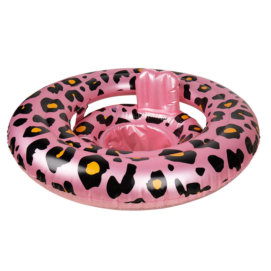 Swim Essentials Baby float Rosé goud Panterprint 0-1 jaar