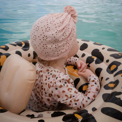 Swim Essentials Baby float Beige Panterprint 0-1 jaar