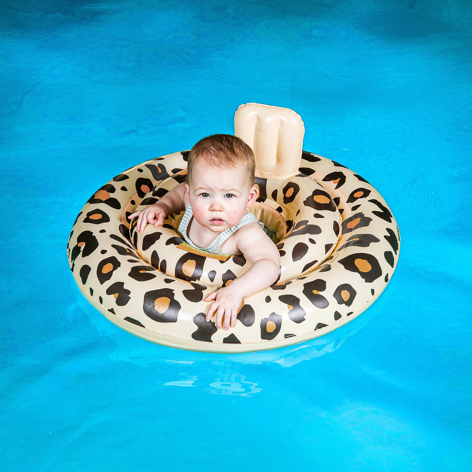 Swim Essentials Salvagente per bebè Beige Stampa leopardata 0-1 anni