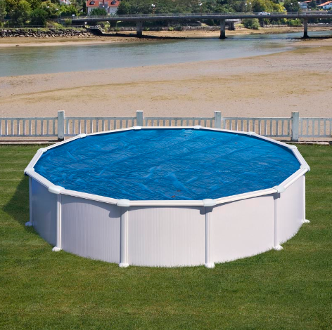 Couverture d'été Gre adaptée aux piscines entre Ø350 et Ø450 cm