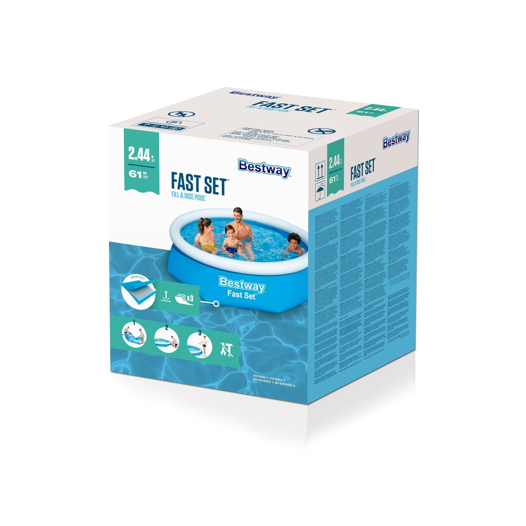 Bestway Fast Set Ø244cm x 61cm - Azzura Pool