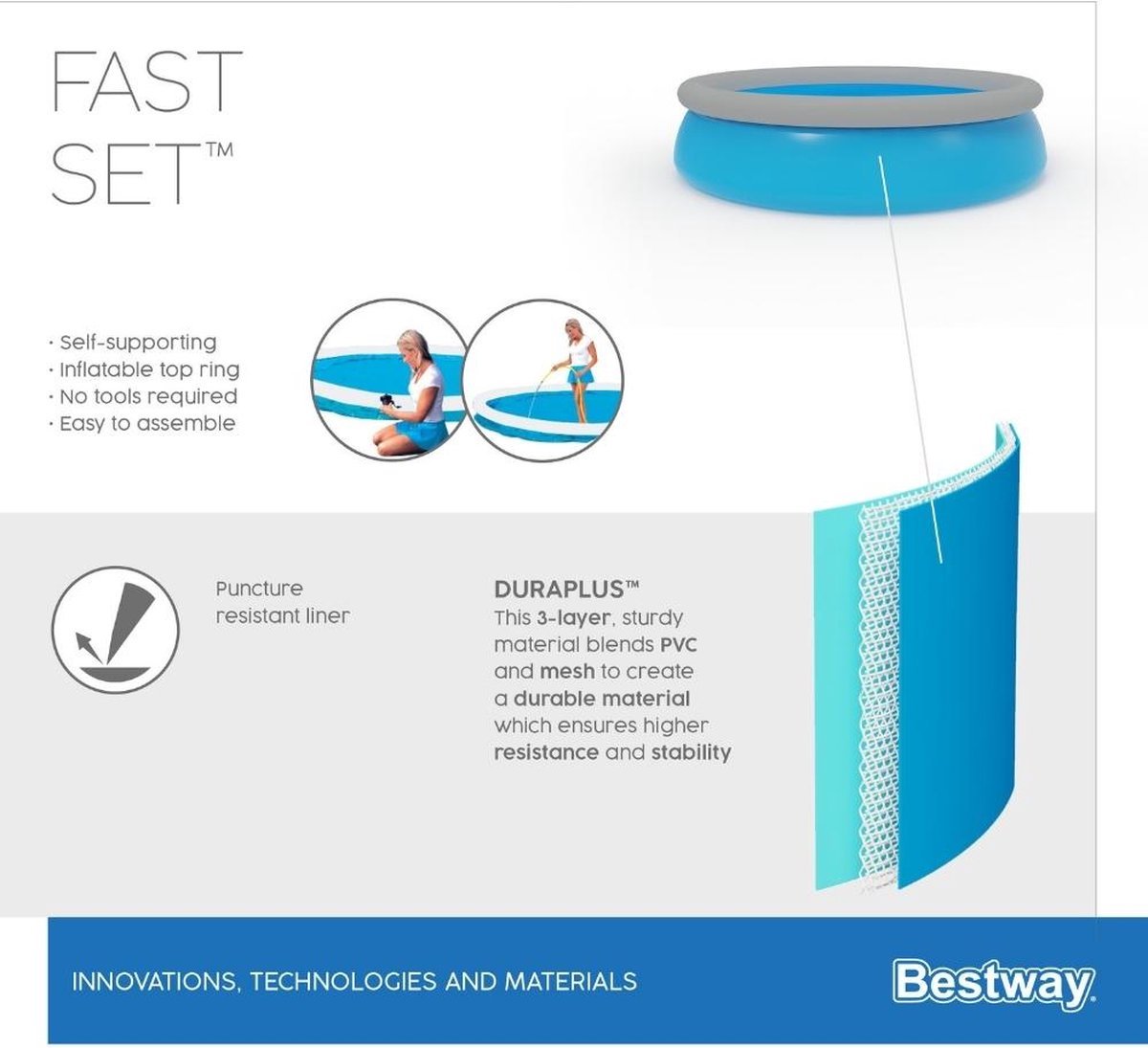 Bestway Fast Set Ø457cm x 122cm - Azzura Pool