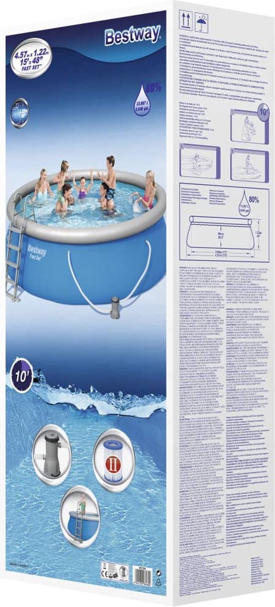 Bestway Fast Set Ø457cm x 122cm - Azzura Pool