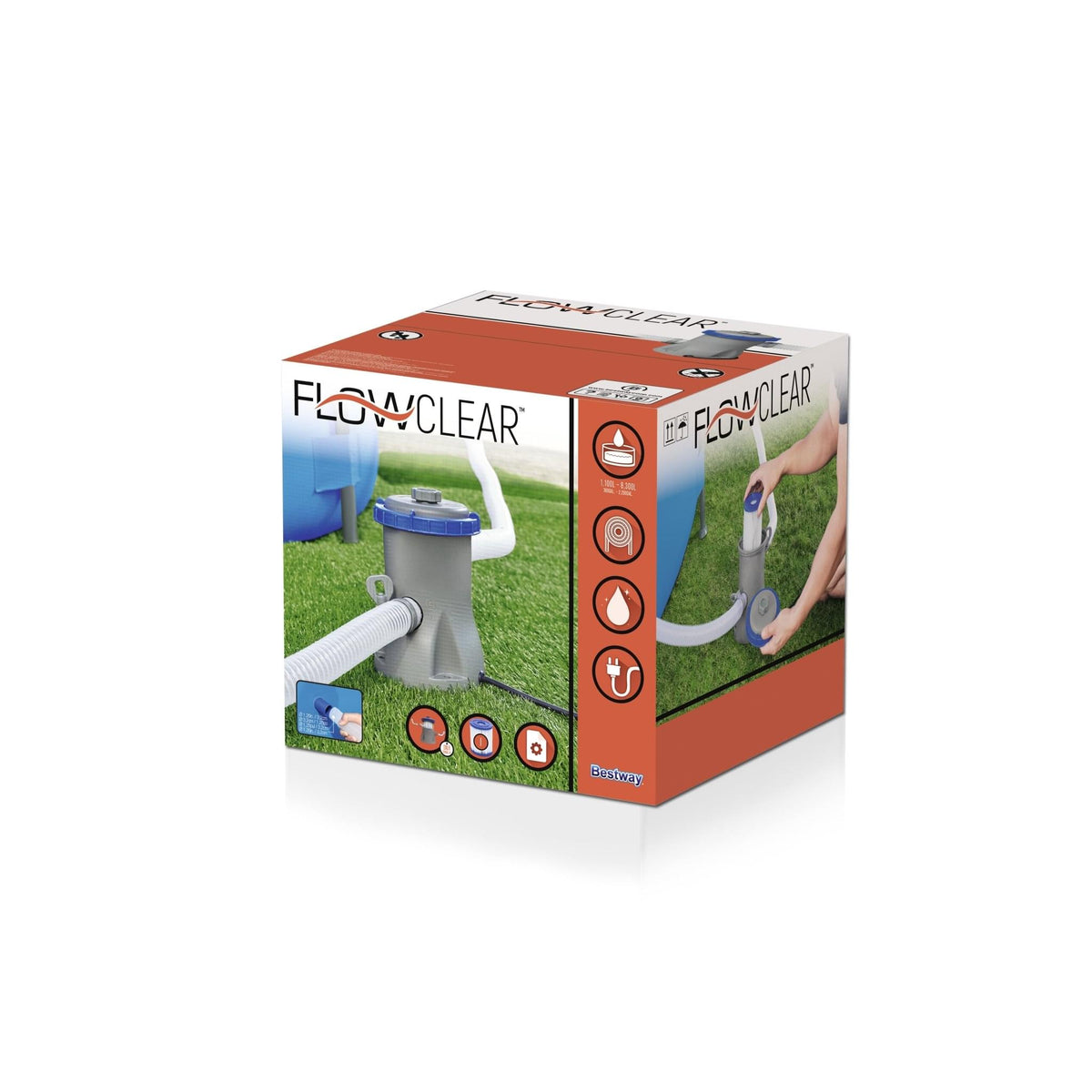 Bestway Filterpomp - 1,2 m3/uur - Azzura Pool