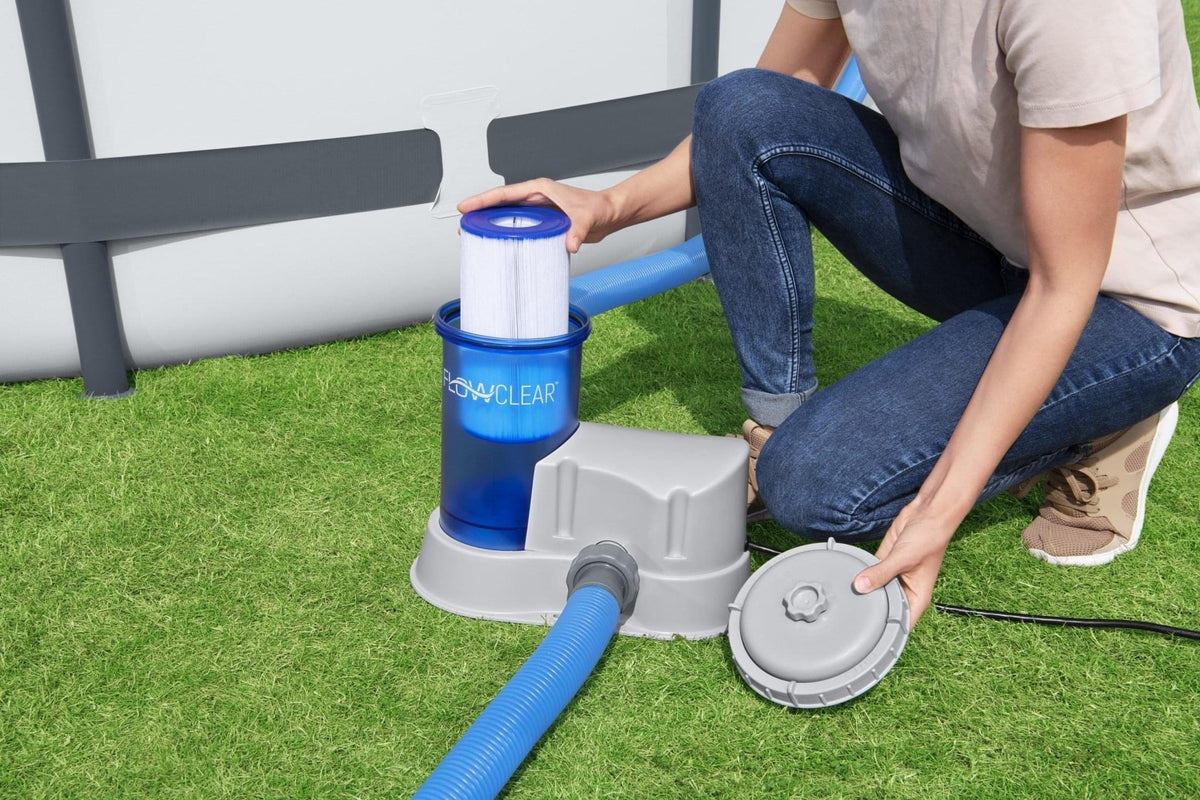 Bestway Flowclear Filterpomp Transparant 5678 liter/uur - Azzura Pool