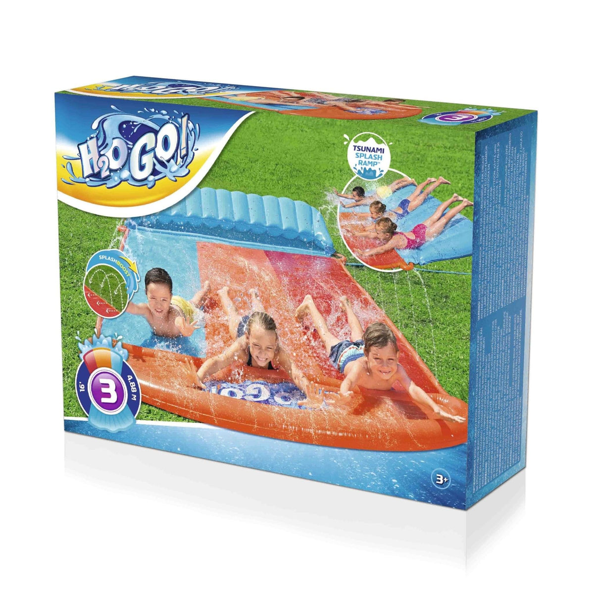 Bestway H2OGO! Waterglijbaan Tsunami Splash Ramp (3 personen) - Azzura Pool