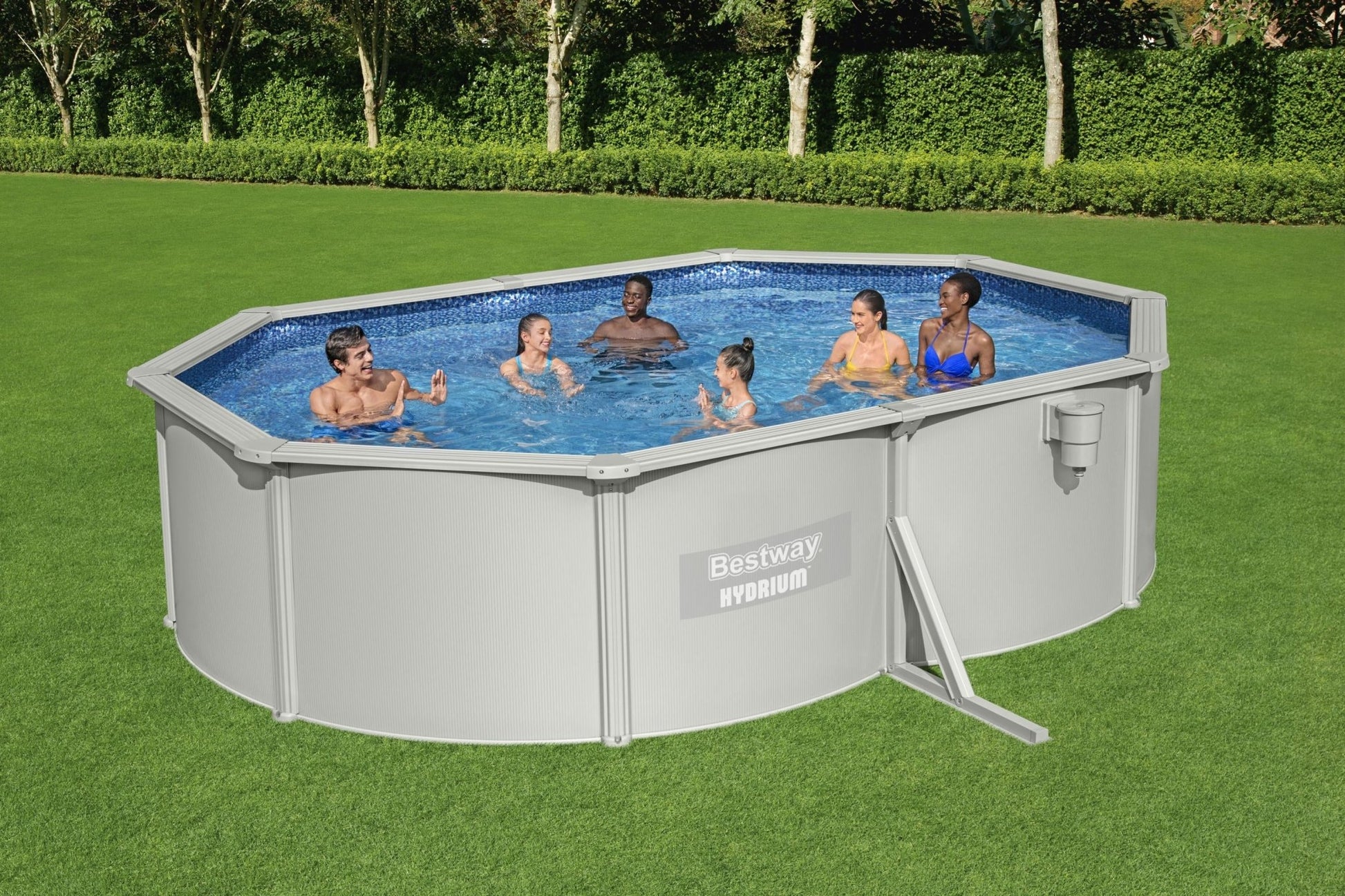 Bestway Hydrium Jersey metalen zwembad 500 cm x 360 cm x 120 cm - Azzura Pool