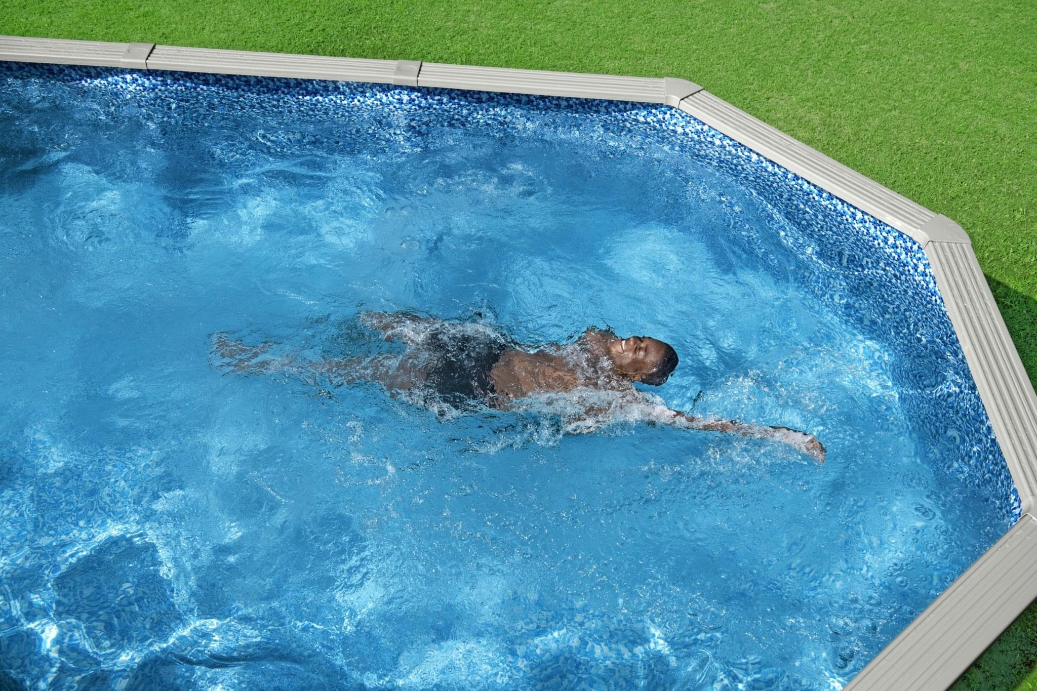 Bestway Hydrium stalen zwembad ovaal 610 cm x 360 cm x 120 cm - Azzura Pool