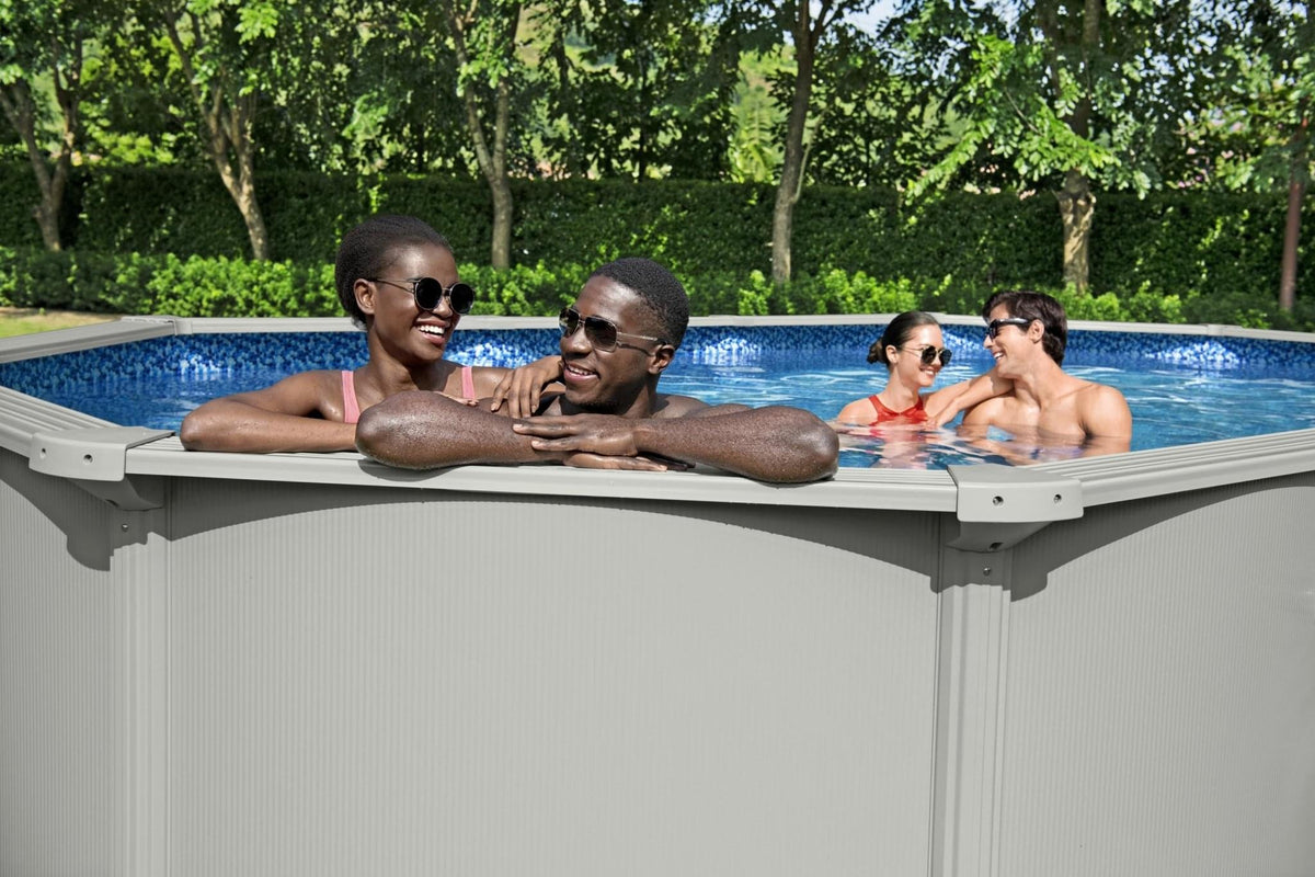 Bestway Hydrium stalen zwembad ovaal 610 cm x 360 cm x 120 cm - Azzura Pool