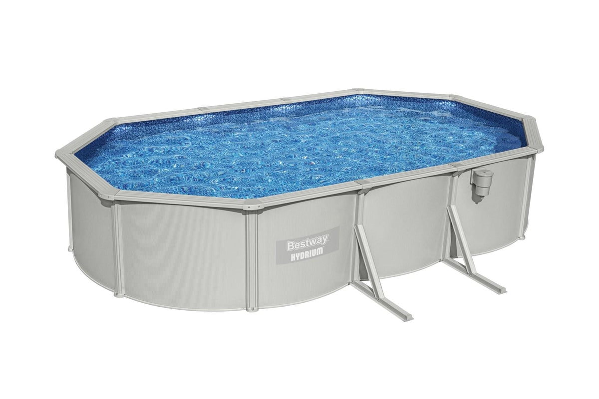 Bestway Hydrium stalen zwembad ovaal 610 cm x 360 cm x 120 cm - Azzura Pool