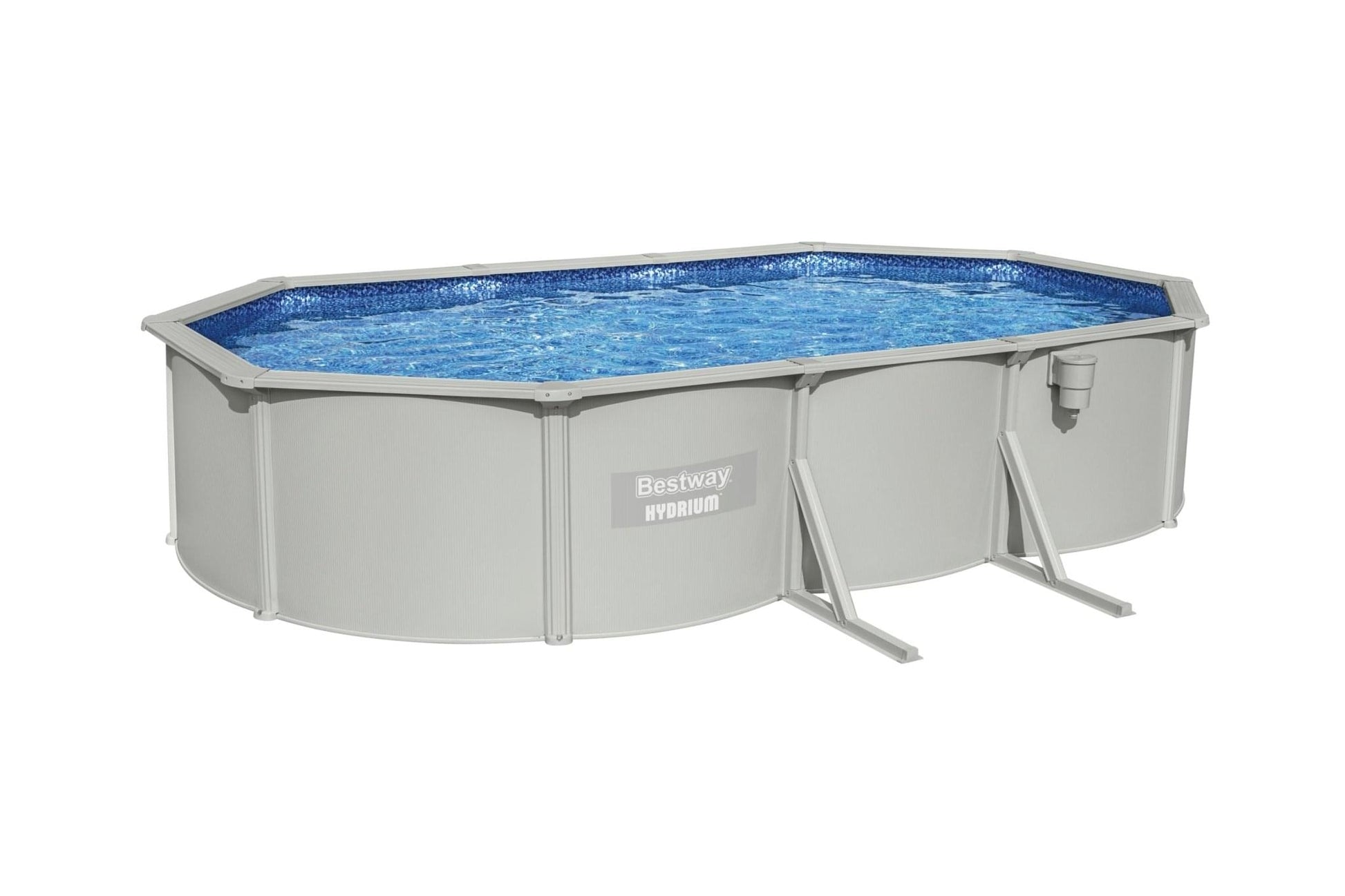 Bestway Hydrium stalen zwembad ovaal 610 cm x 360 cm x 120 cm - Azzura Pool