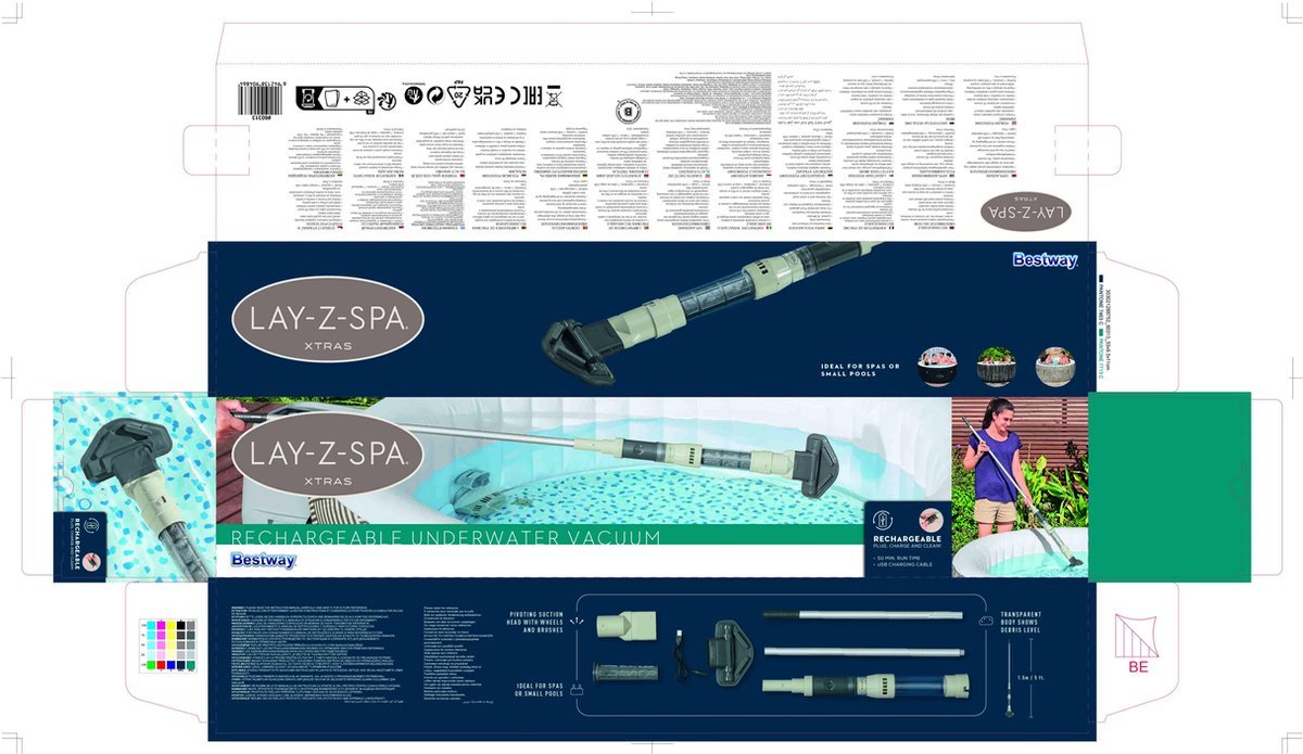 Bestway Lay-Z-Spa oplaadbare onderwater spa stofzuiger - Azzura Pool