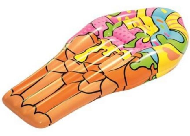 Bestway luchtbed softijs 188 cm x 95 cm vinyl oranje - Azzura Pool